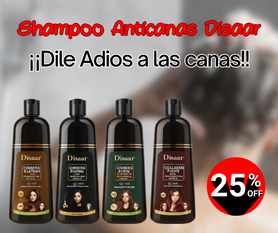 Shampoo AntiCanas - Disaar: Desaparece las canas en Minutos 😱