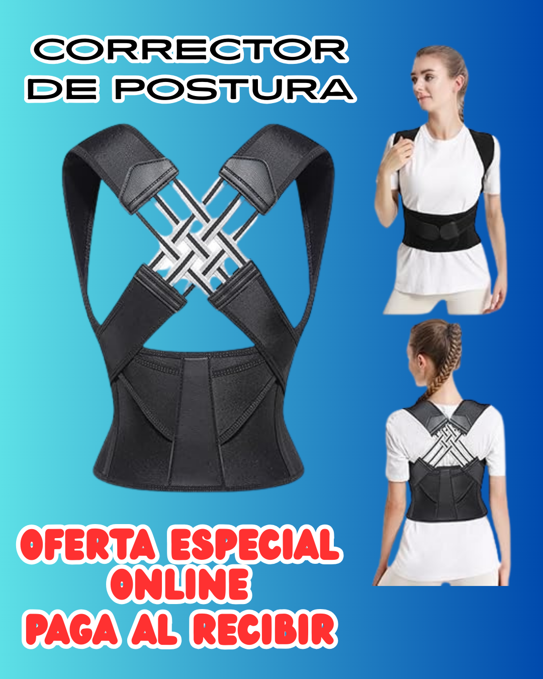 ¡¡PRECIO ESPECIAL!! Corrector de postura Americano - AlineaPlus