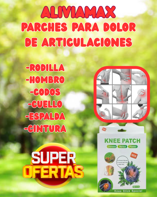 ¡¡OFERTA DEL DIA!! AlivioMax - Pack x30 parches para dolor de articulaciones